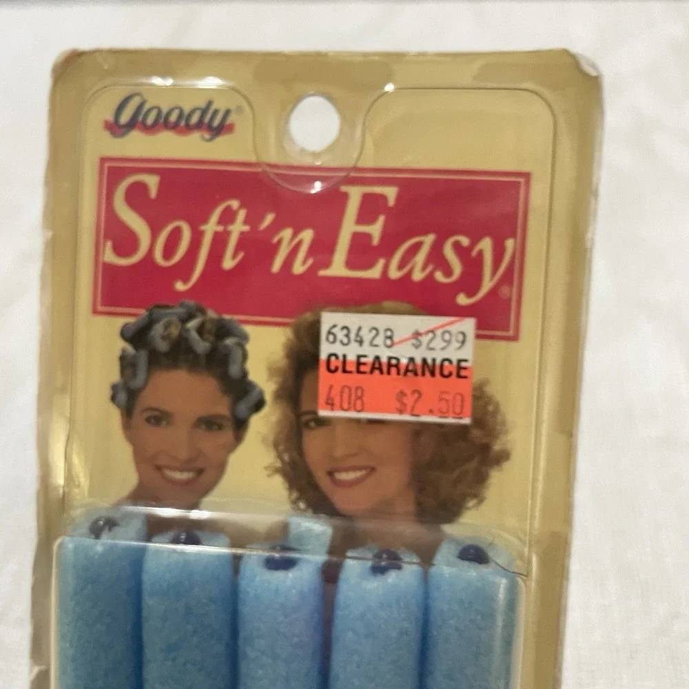 Goody Soft n‎ Easy Hair Rollers VINTAGE 1991 Blue Sealed Movie or TV Prop